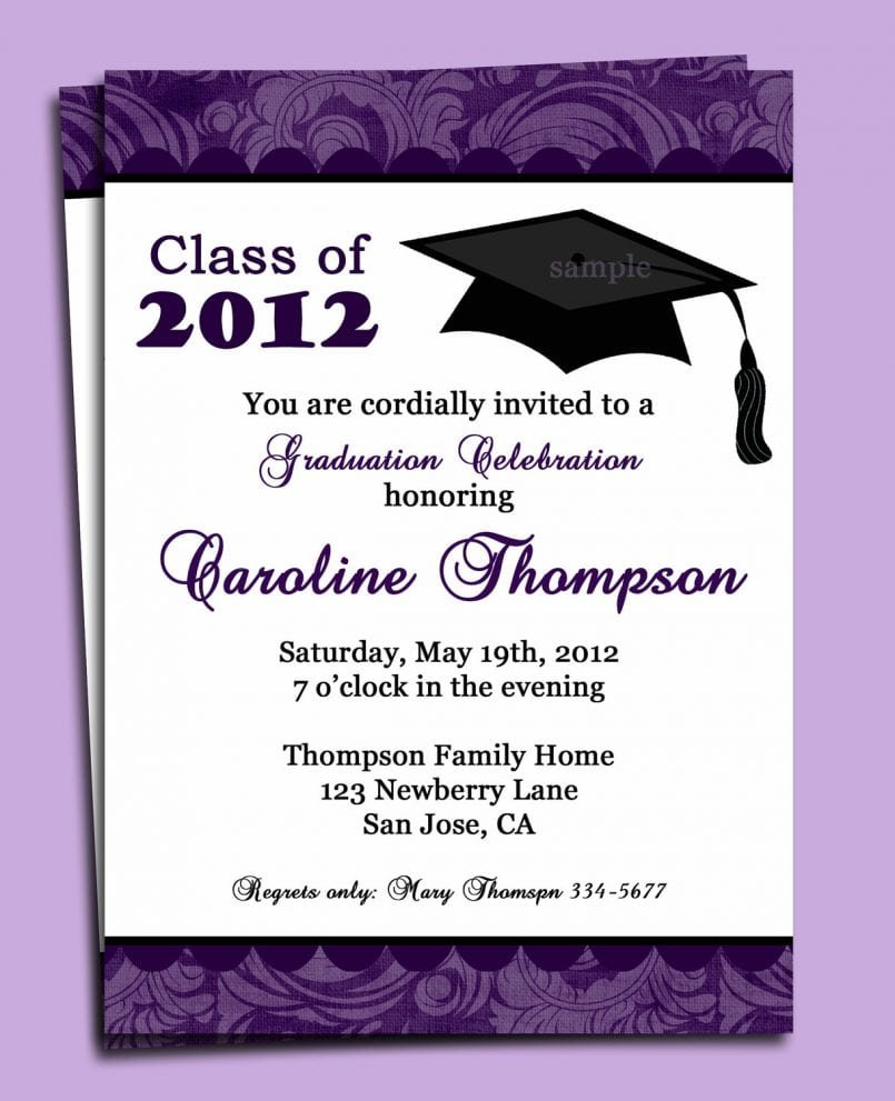 Templates Free When To Send Out College Graduation Party