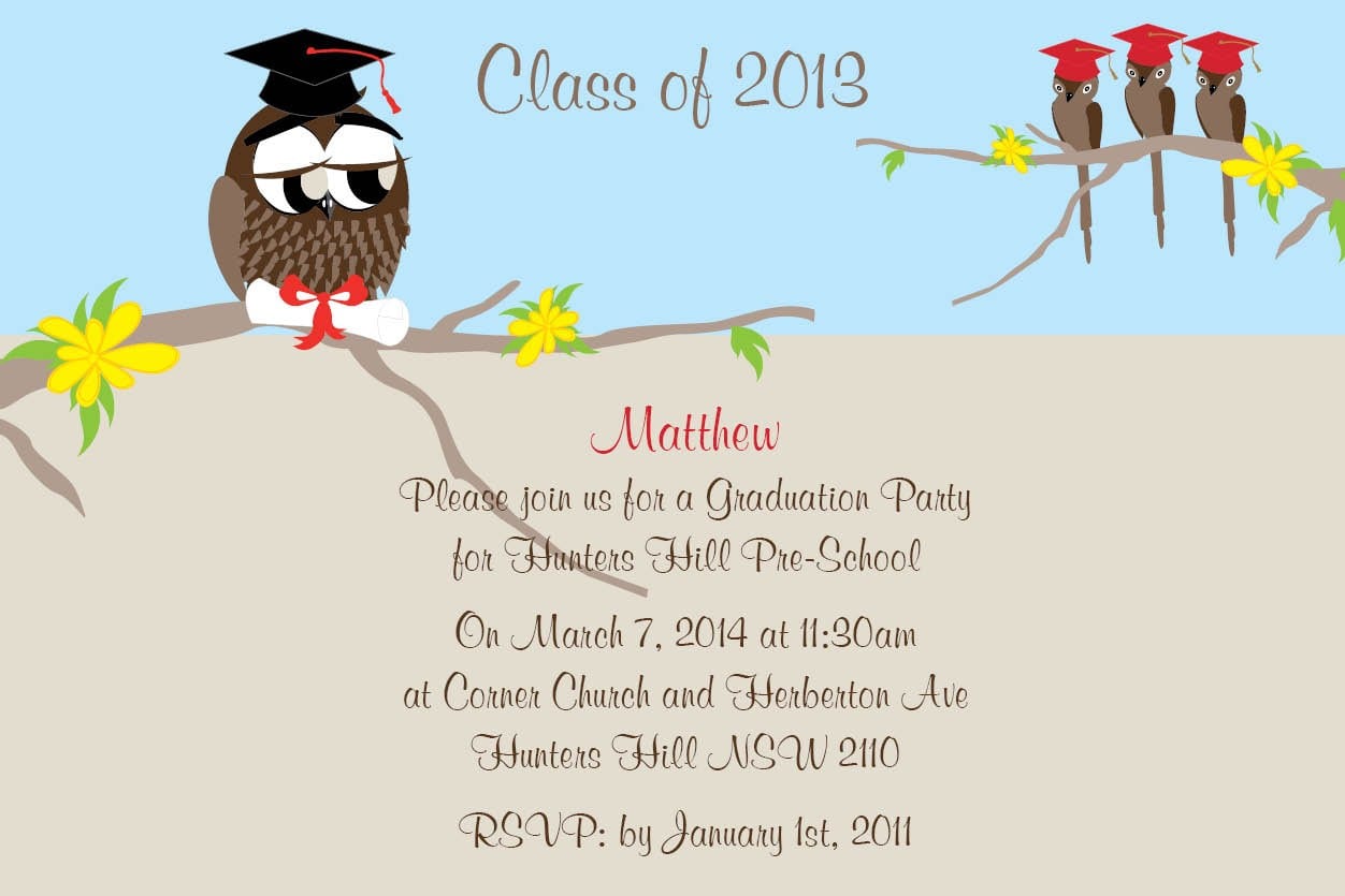 Templates Nice Looking College Graduation Party Invitation Wording