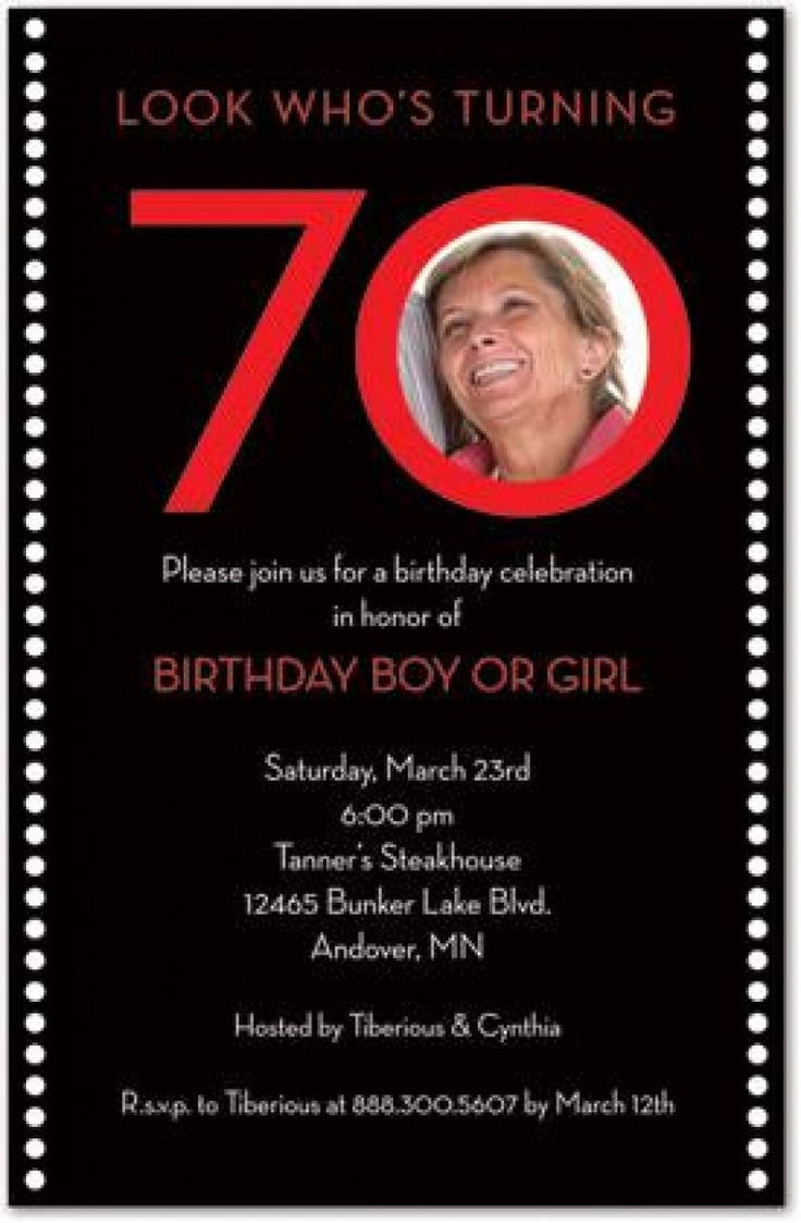 The 25+ Best 70th Birthday Invitations Trending Ideas On Pinterest