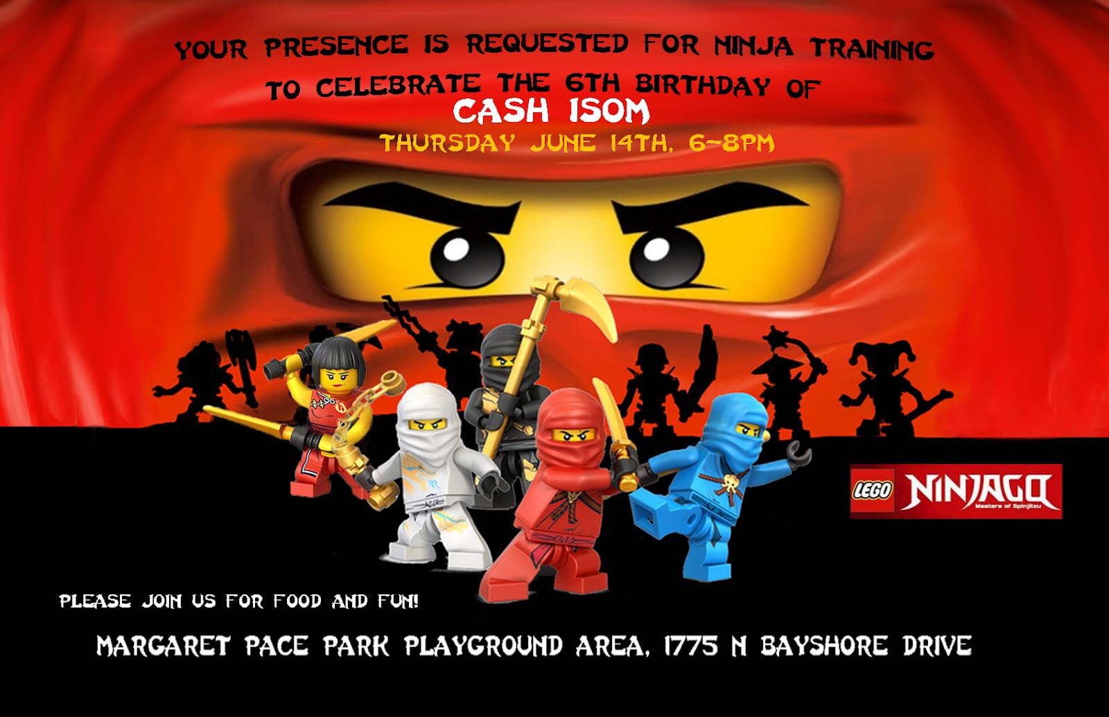 The Isoms  Ninjago Birthday Party