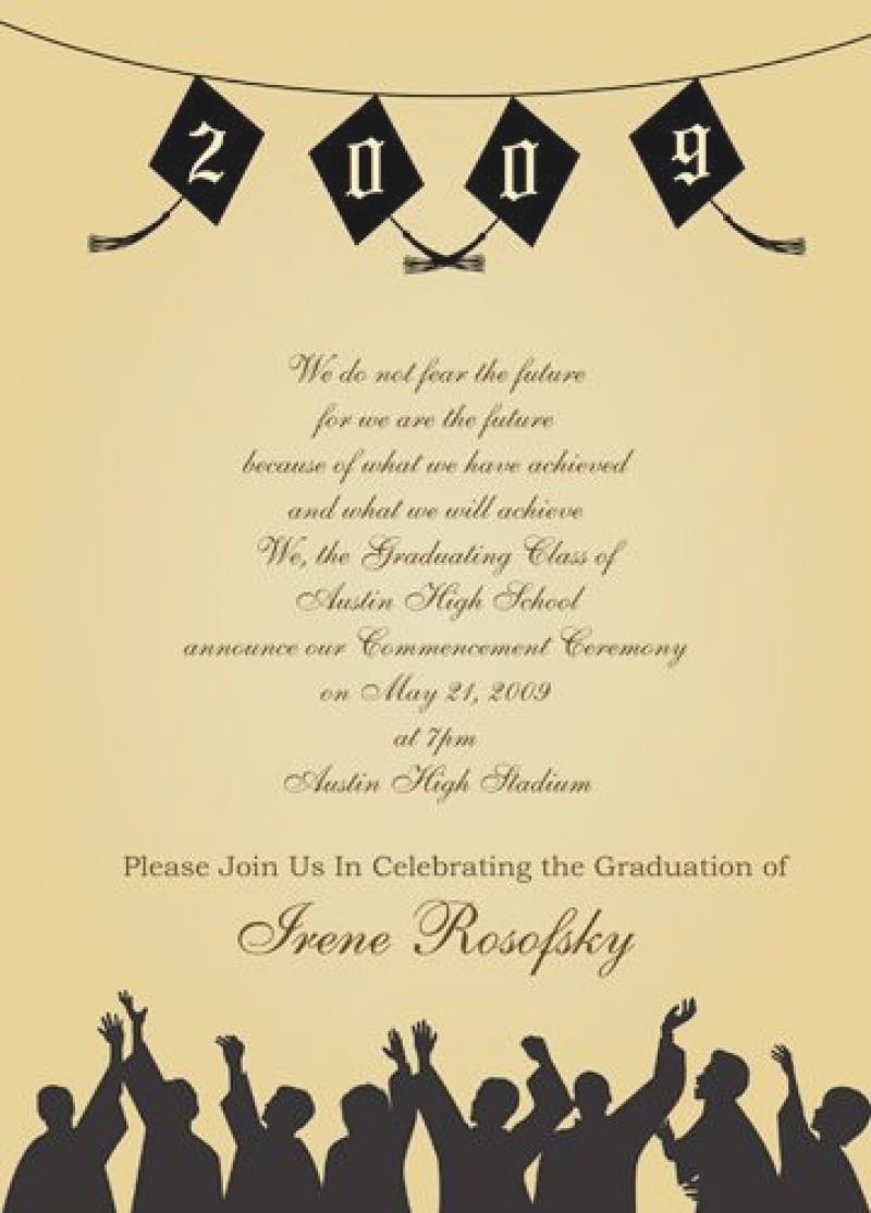 Themes Ideas About Graduation Invitation Wording On Funny