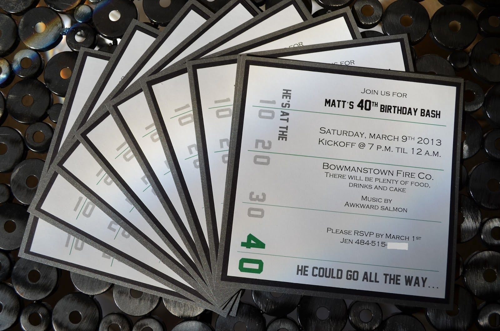 This And That Creations  A 40th Birthday Party Invitation ~ Just