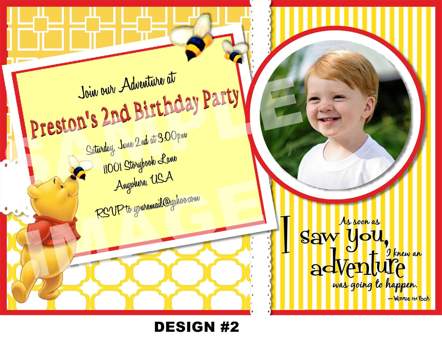 Tigger Birthday Party Invitation