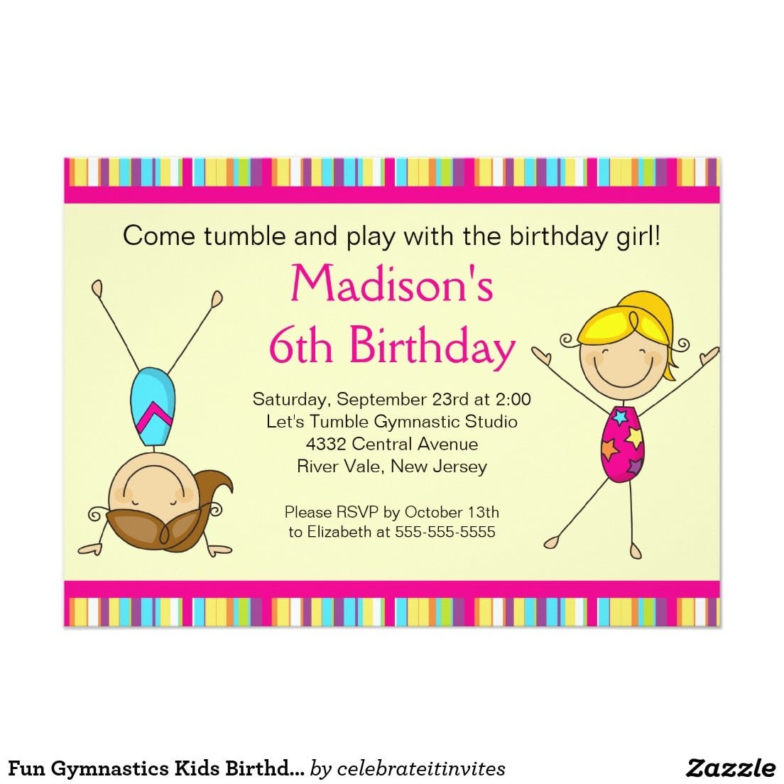 Toddler Birthday Party Invitations