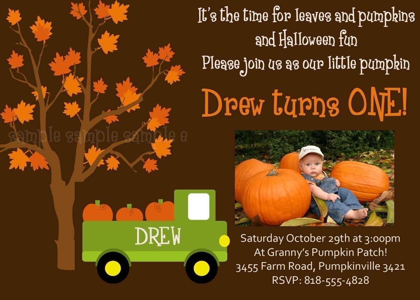 Top 18 Fall Birthday Party Invitations