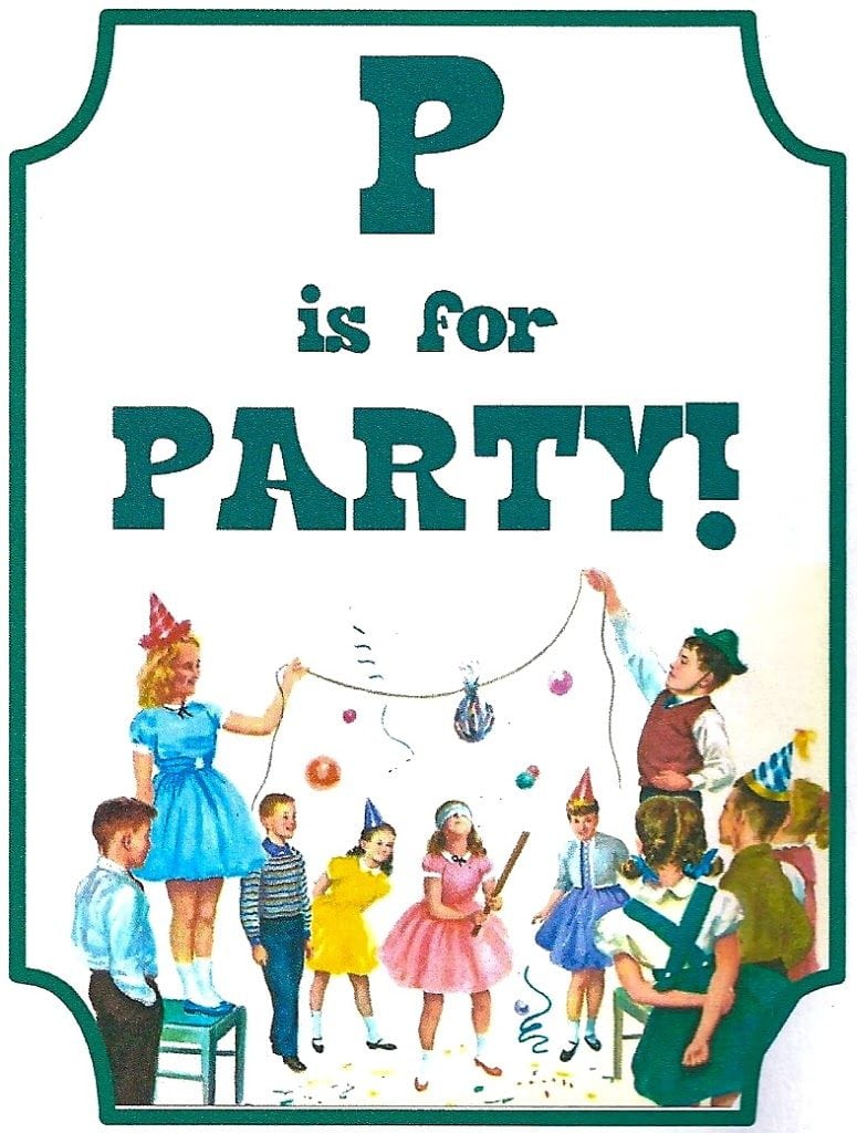 Vintage Book Party  Free Printable Invitation