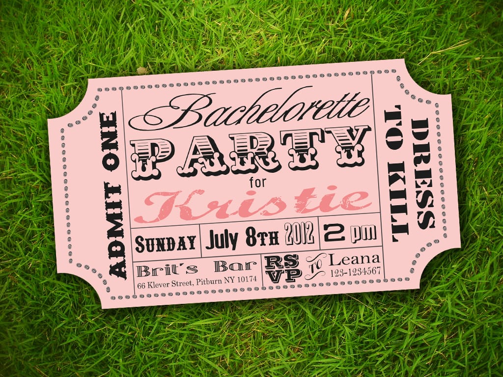 Vintage Party Invitation Templates