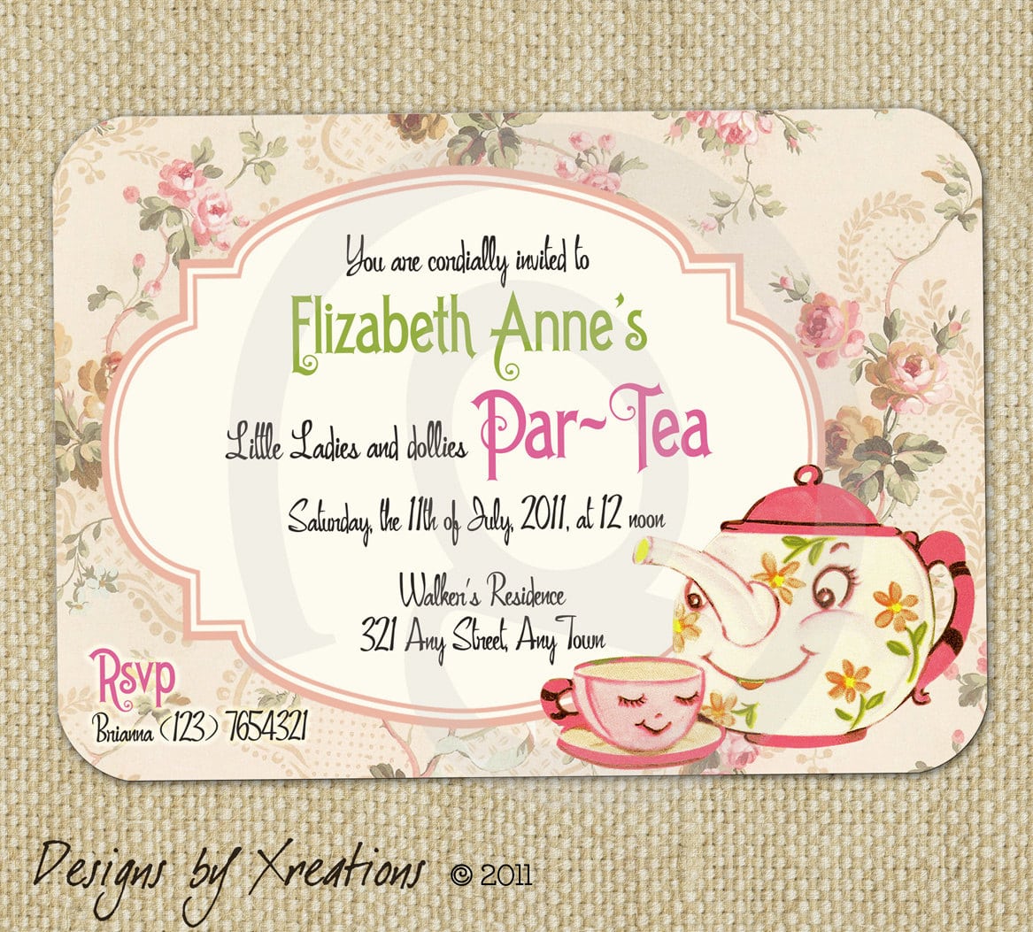 Vintage Party Invitations Template