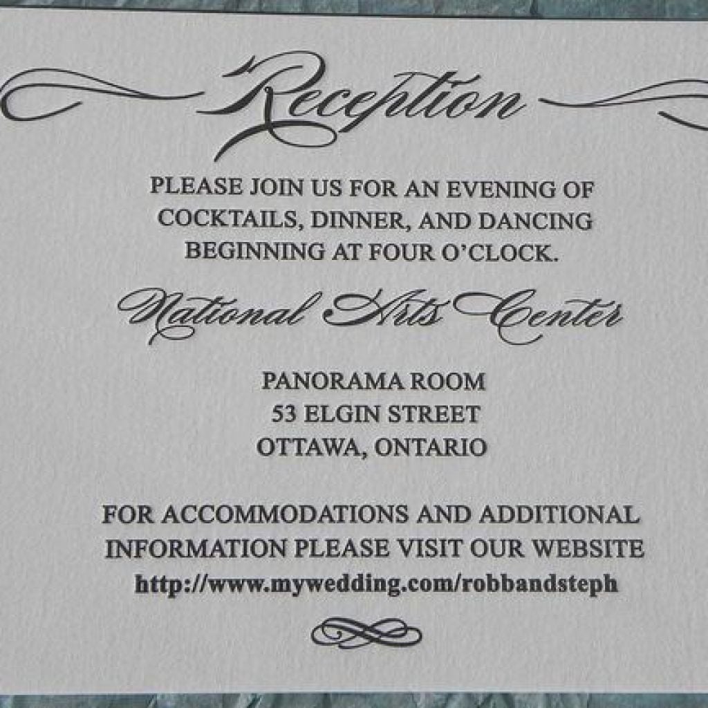 Wedding Cocktail Party Invitations