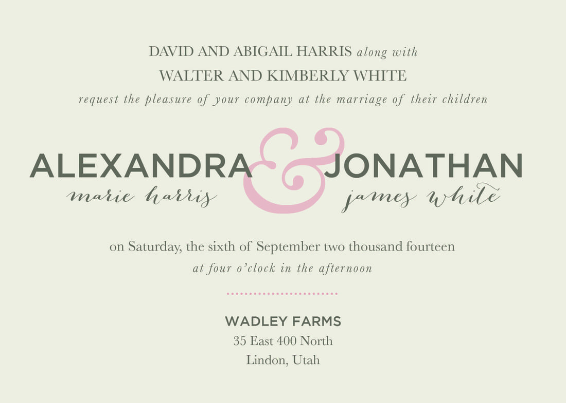 Wedding Reception Invitation Wording