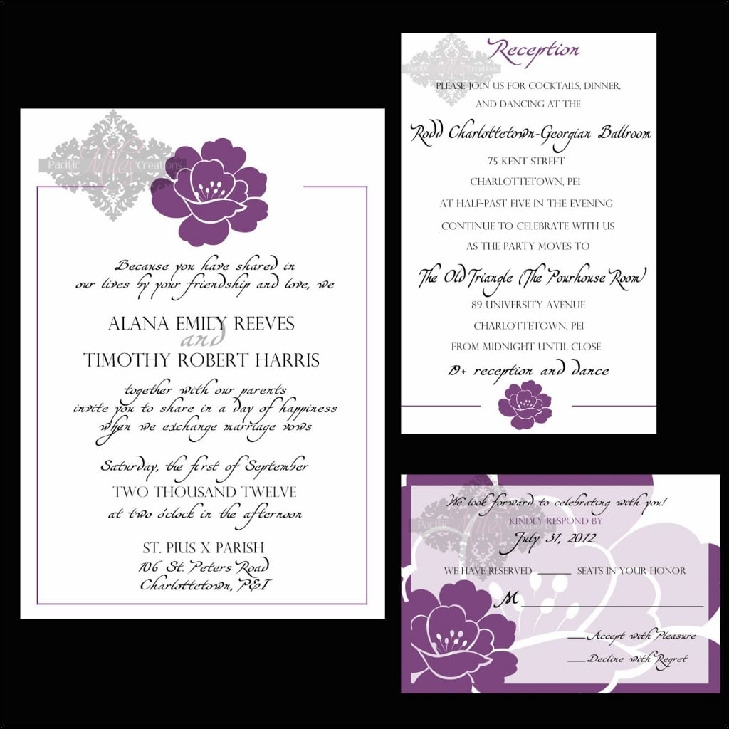 Wedding Reception Invitation Wording