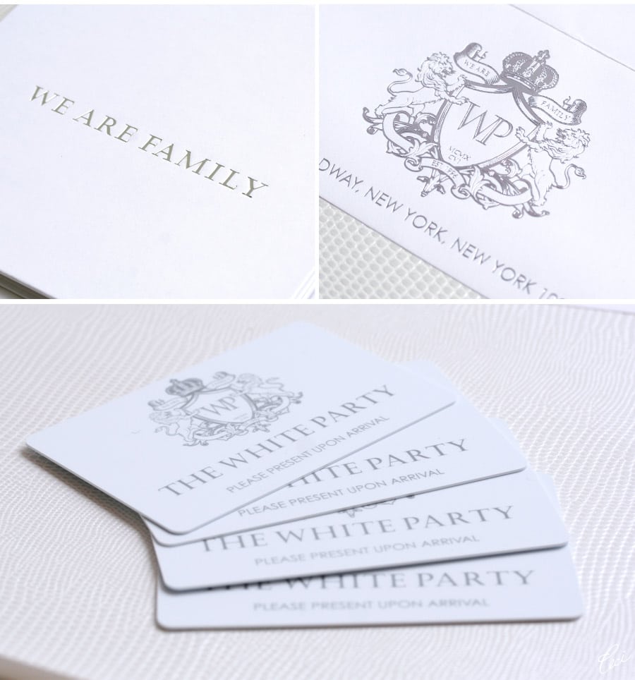 White Party Invitation