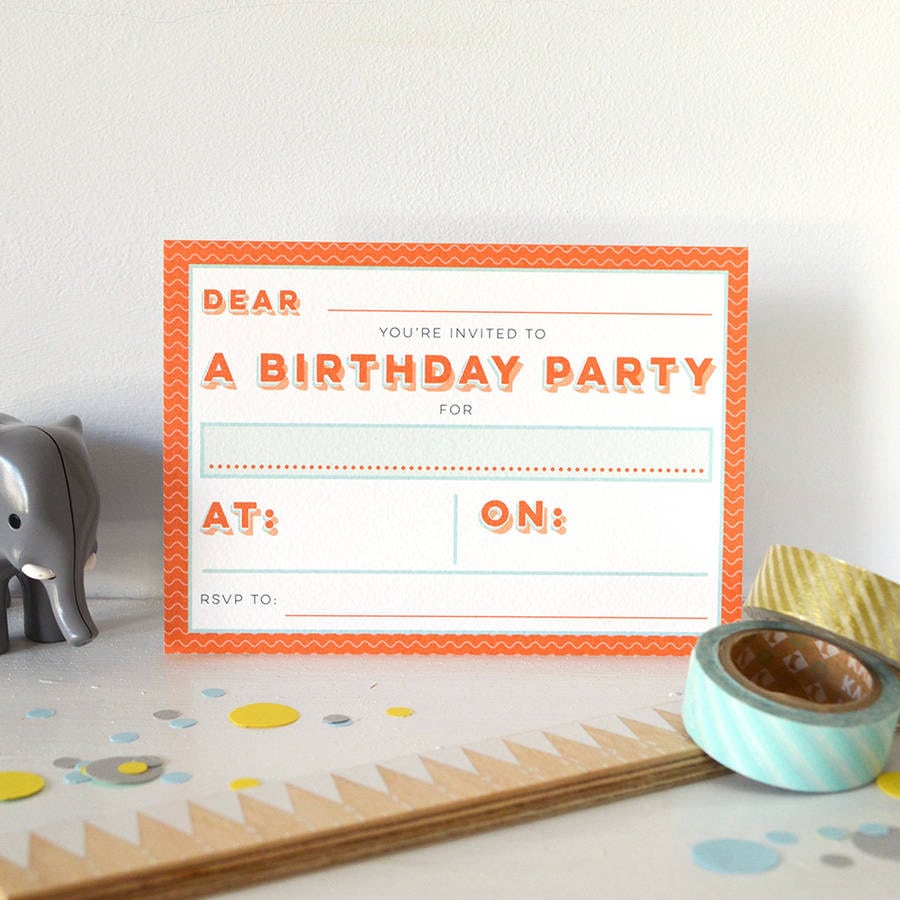 Wiggle Party Invitation Set By Paper Arrow Press
