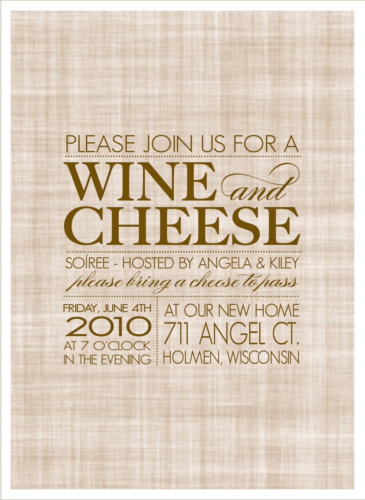 Wine + Cheese Soiree