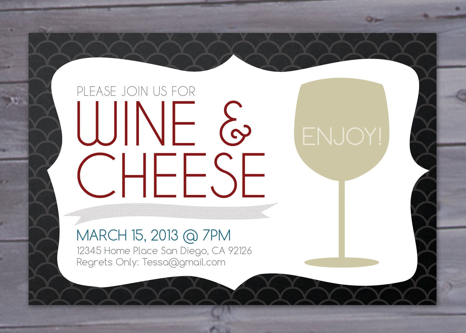 Wine And Cheese Party Invitation Printable