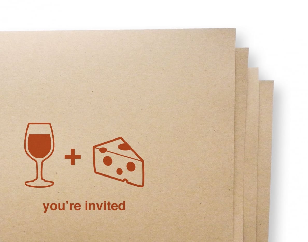 Wine And Cheese Party Invitations Which Various Color Combination