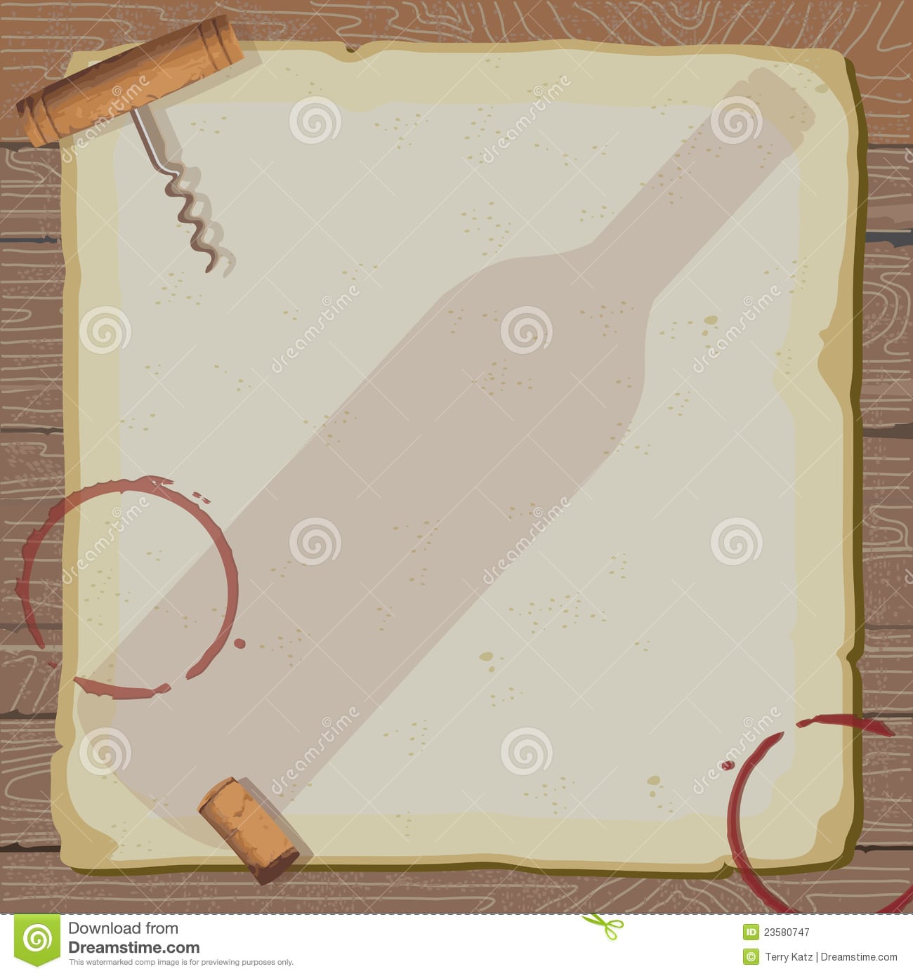 Wine Tasting Party Invitation Royalty Free Stock Photography