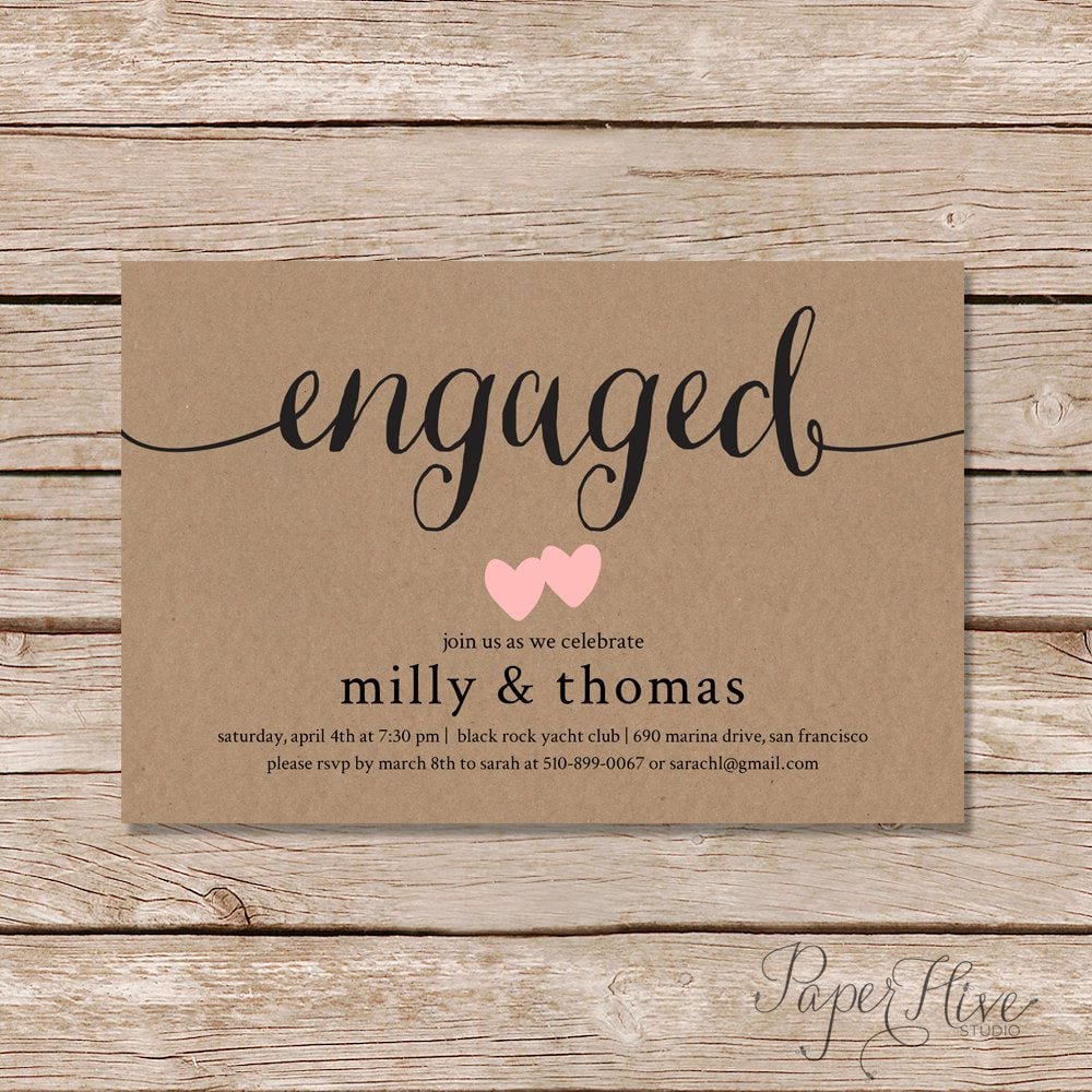 Wording For Engagement Party Invitation