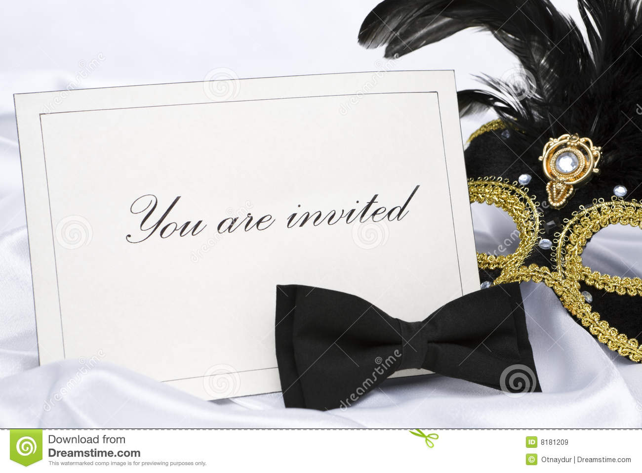 You Are Invited To Mask Party Royalty Free Stock Images