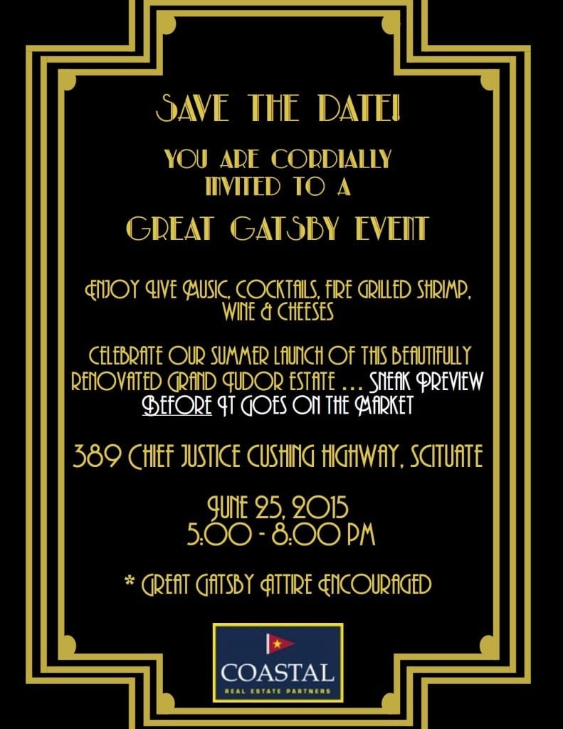 You're Invited To Our Great Gatsby Party!!