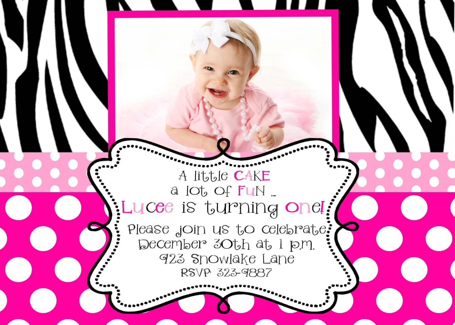 Zebra Birthday Party Invitations Digital Or By Noteablechic