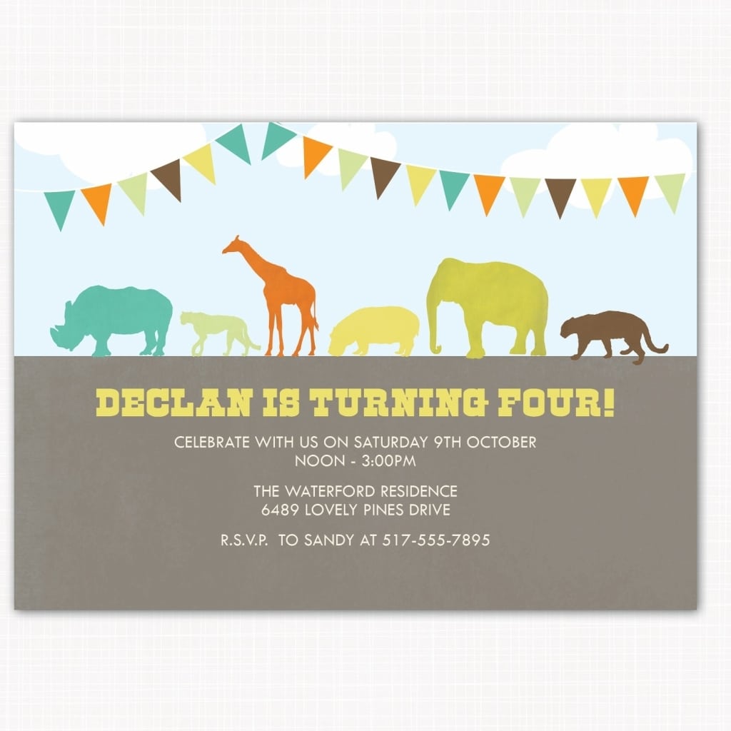 Zoo Party Invitations Zoo Themed Birthday Party Invitations