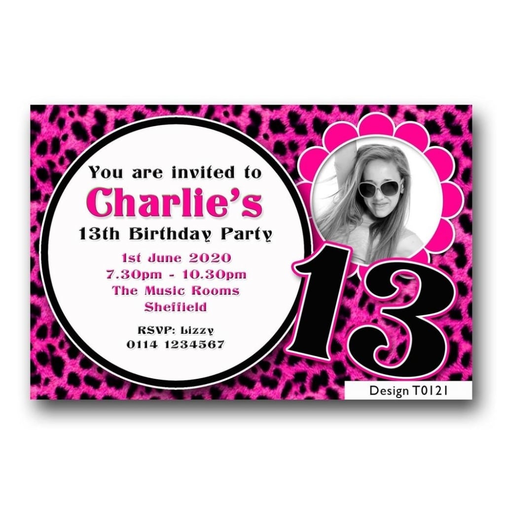 13th Birthday Invitation Ideas 13 Birthday Invitations 13th
