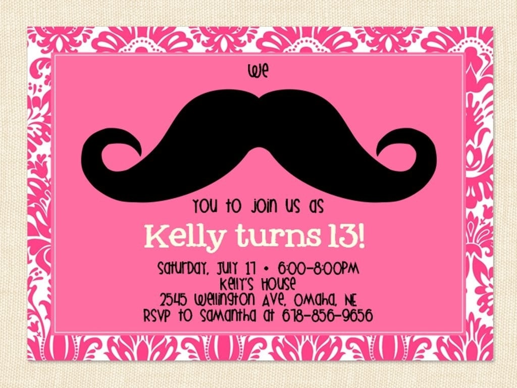 13th Birthday Invitation Ideas 13 Birthday Invitations 13th