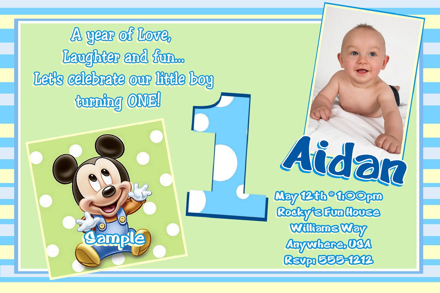 Baby Boy 1st Birthday Party Invitations Perfect Baby Boy 1st