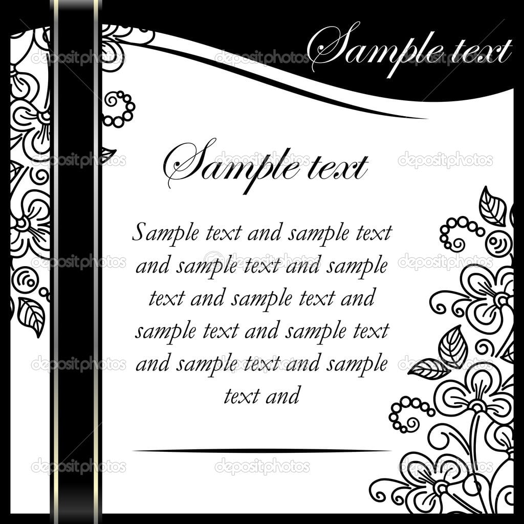 Black And White Birthday Invitations Printable Pictures To Pin On