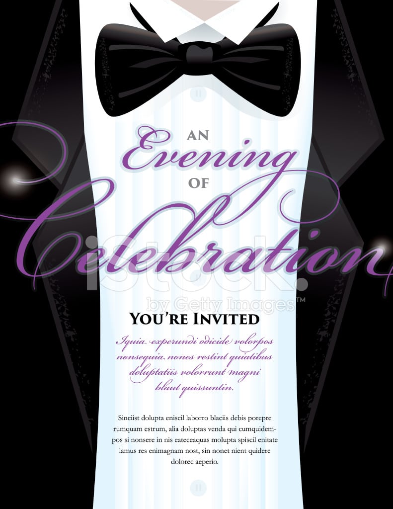 Black Tie Invitation Template