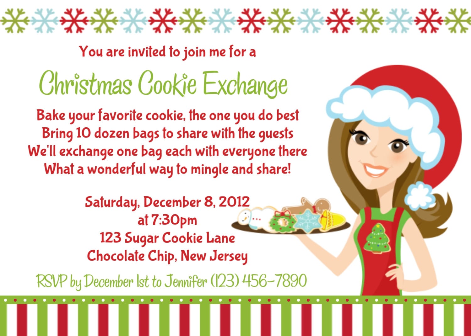 Christmas Cookie Swap Invitations   Telefora Coupons
