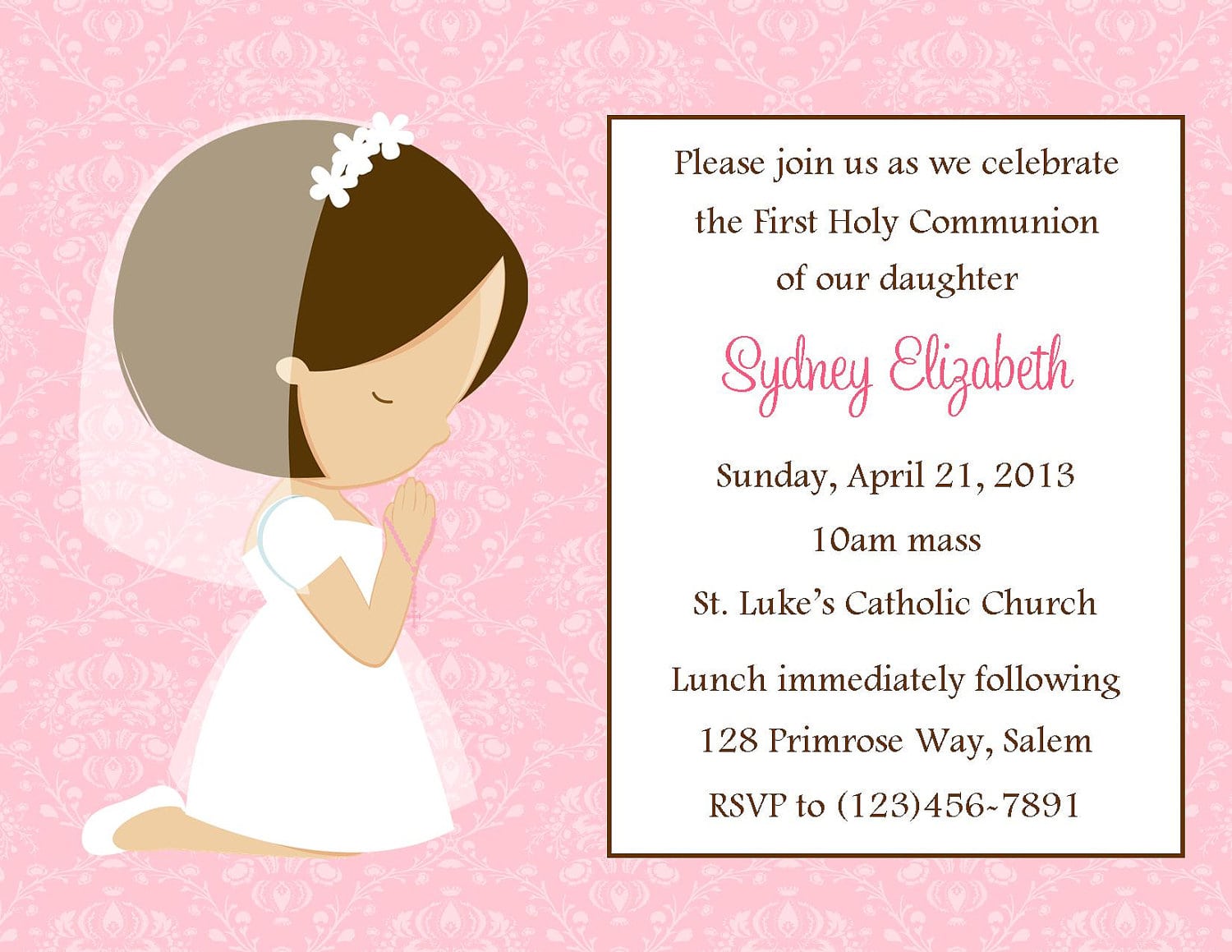 First Communion Party Invitations
