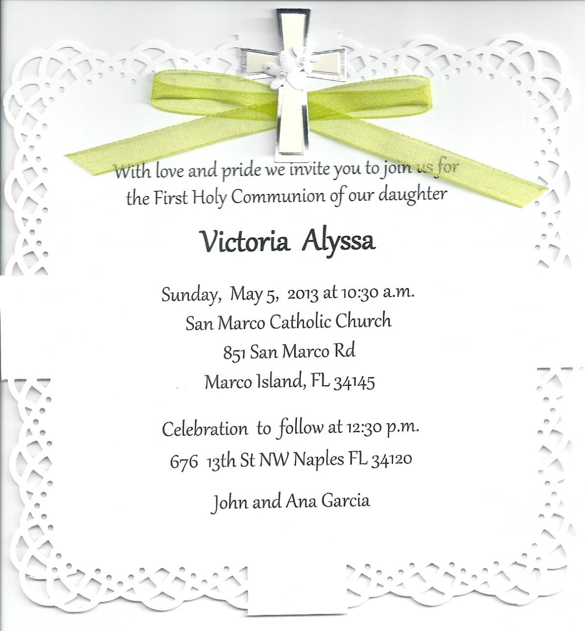 First Communion Party Invitations Which Perfect For You