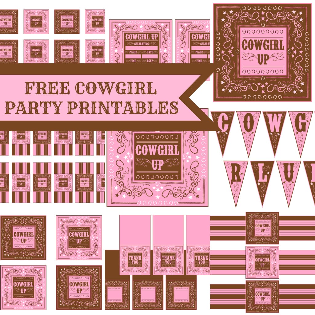 Free Cowgirl Birthday Party Printables From Printabelle