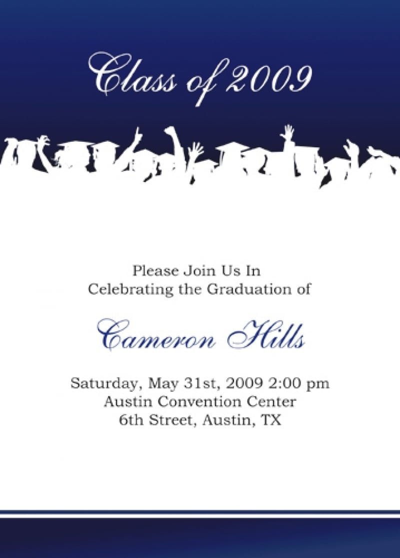 Funny Graduation Party Invitation Templates