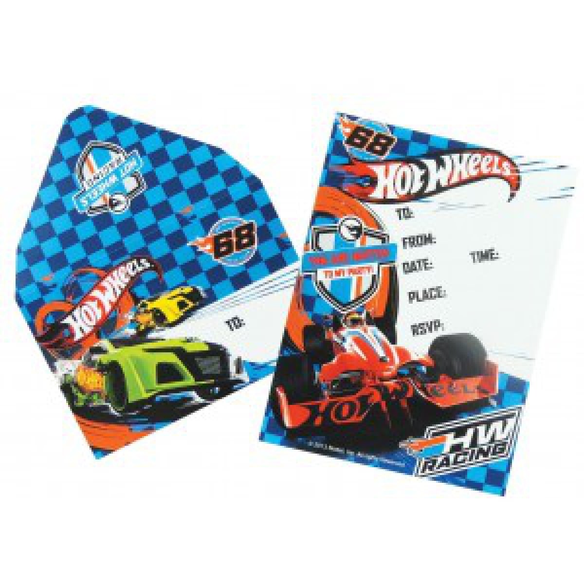 Hot Wheels Party Invitations