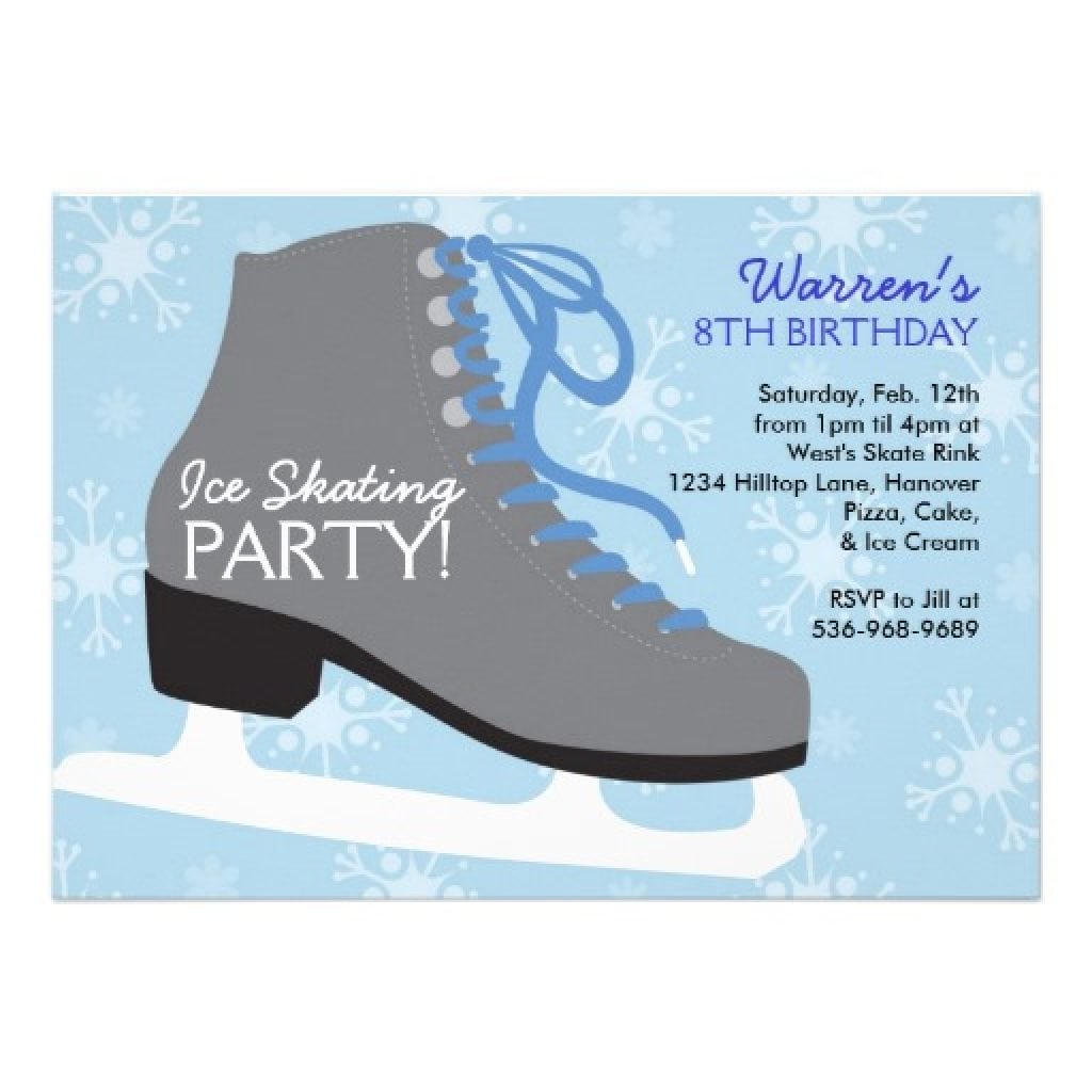 Ice Skating Party Invitations