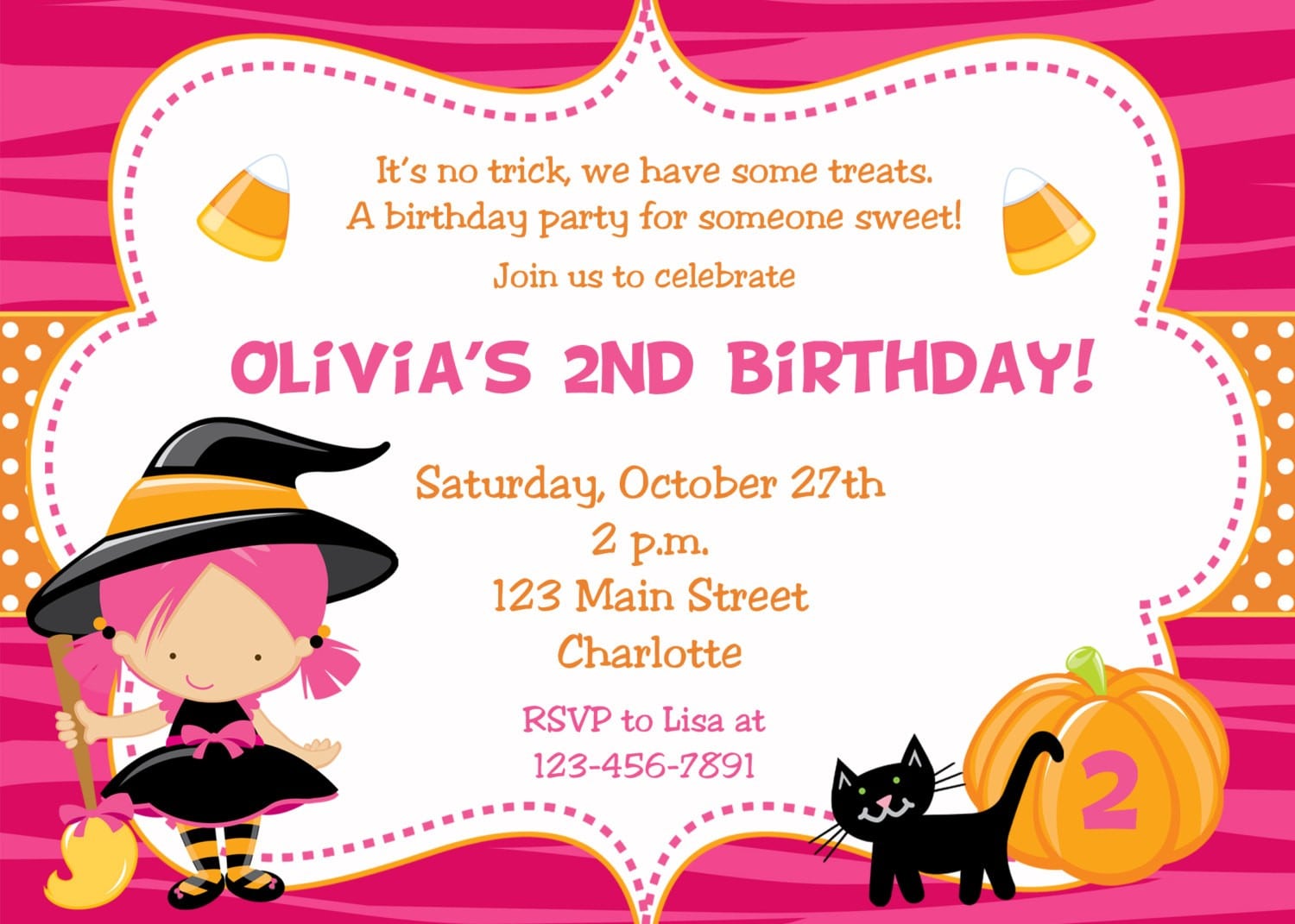 Kids Halloween Party Invitation