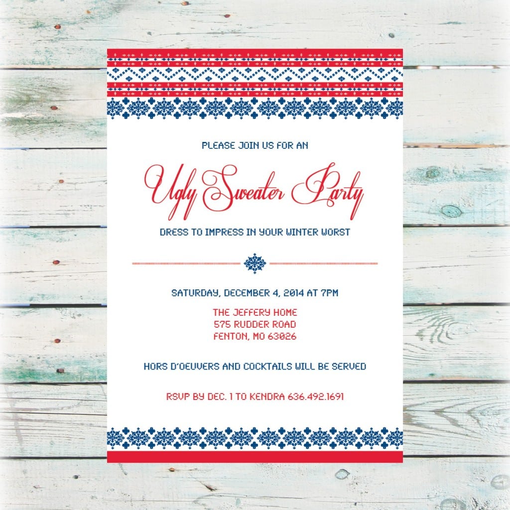 Printable Holiday Party Invitations