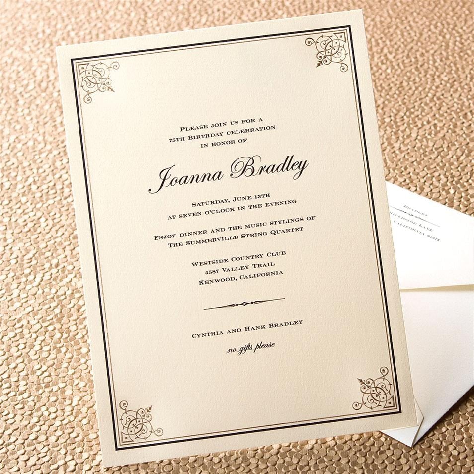 Formal Dinner Party Invitation Gallery