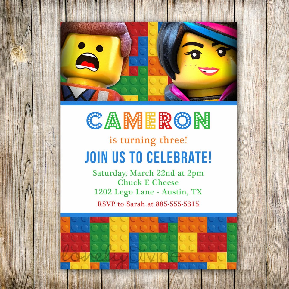 Lego Clipart Birthday Card