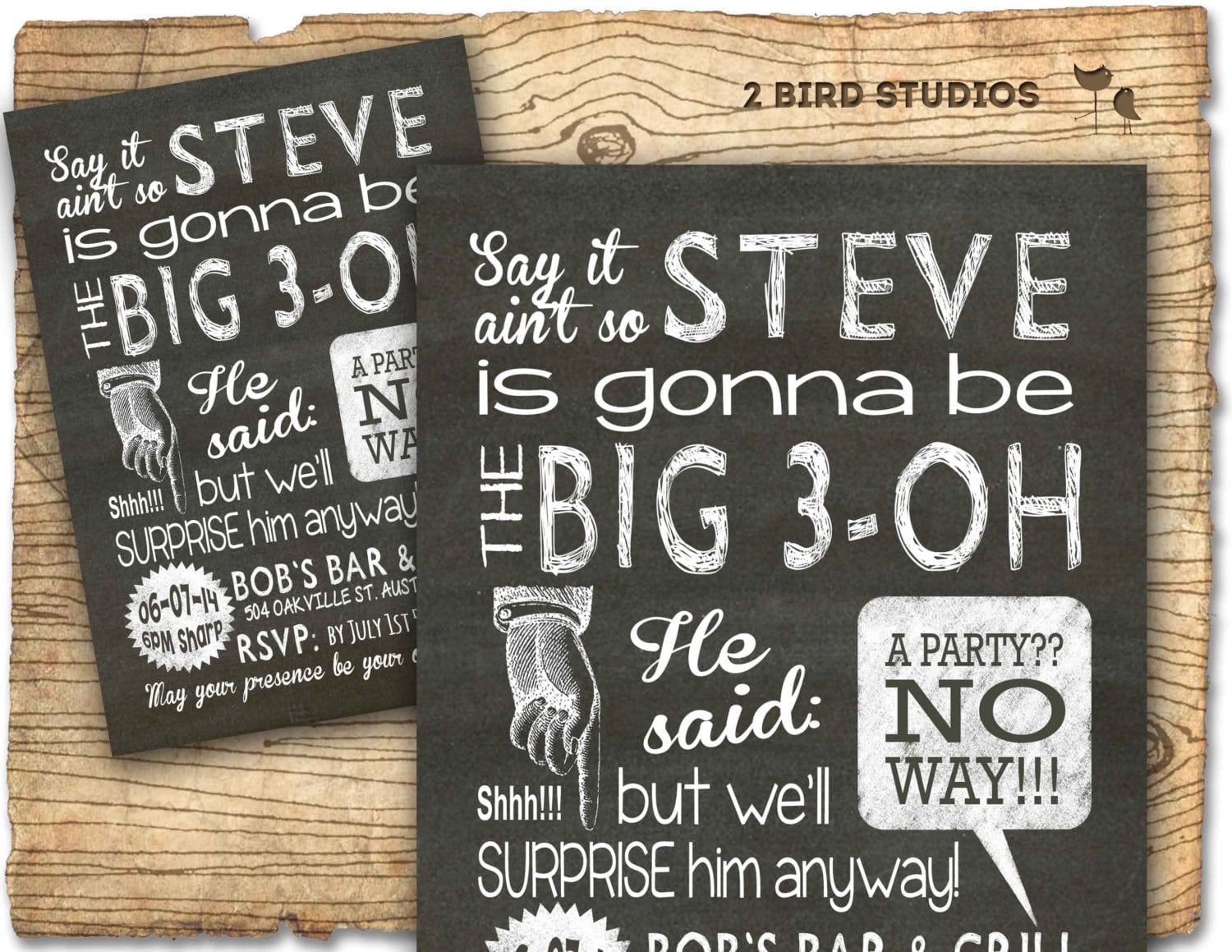 Surprise Party Invitation Adult Surprise Birthday Invites