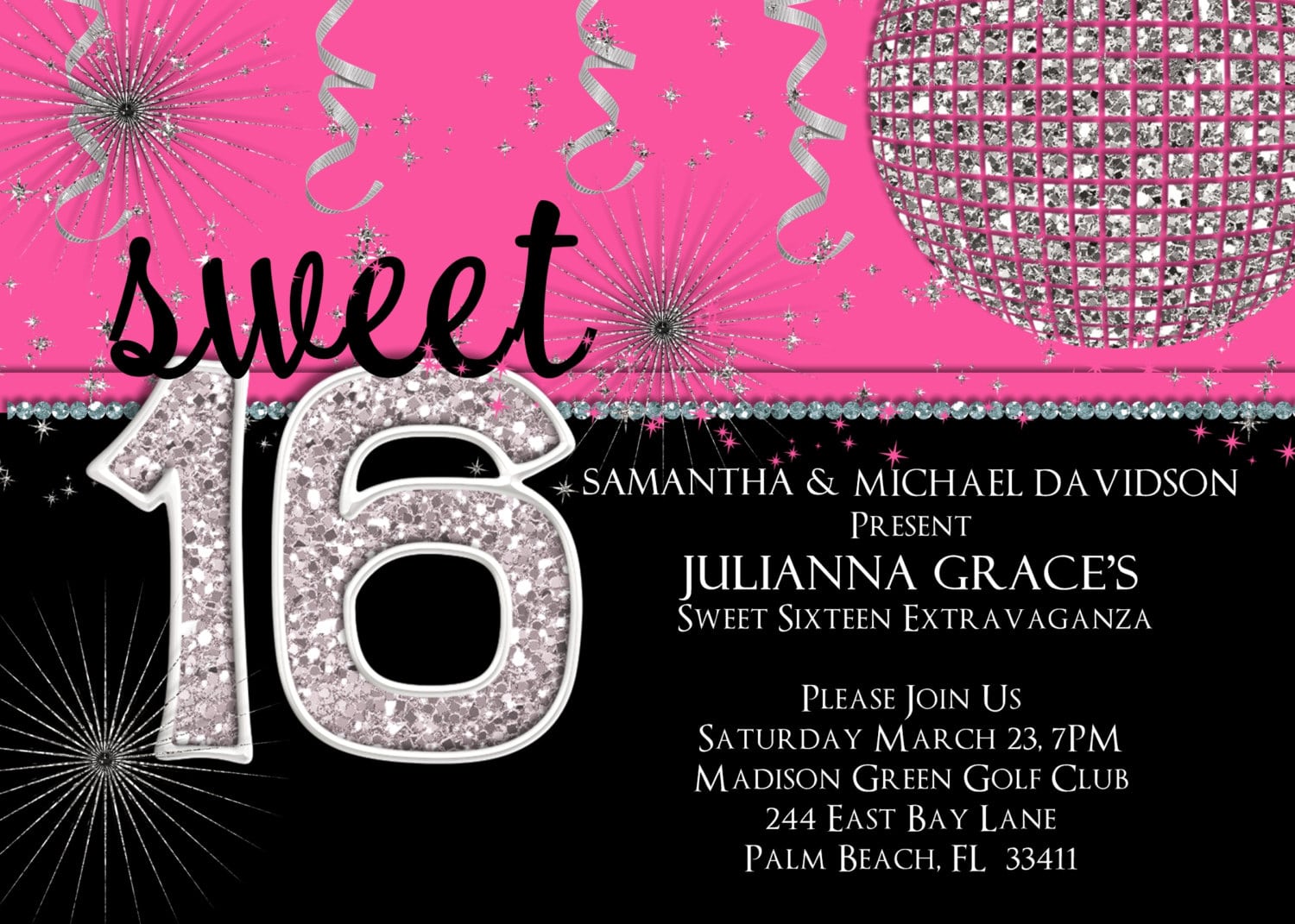 16 Birthday Invitations For Girl