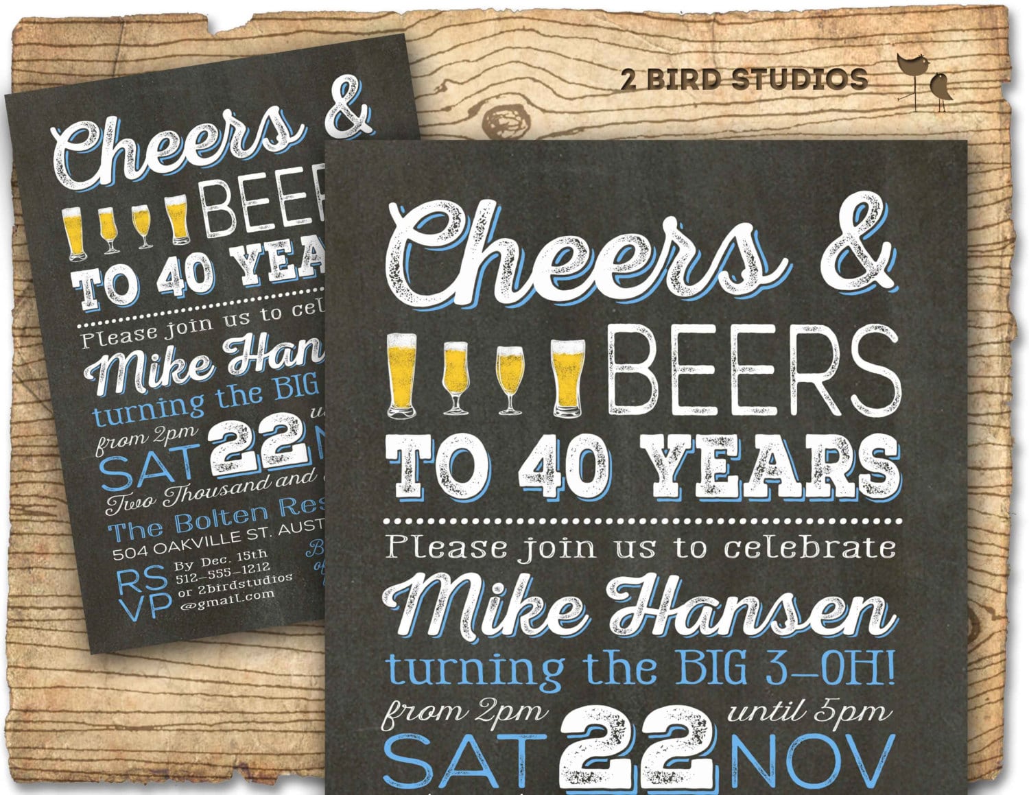40th Birthday Party Invitations For Men