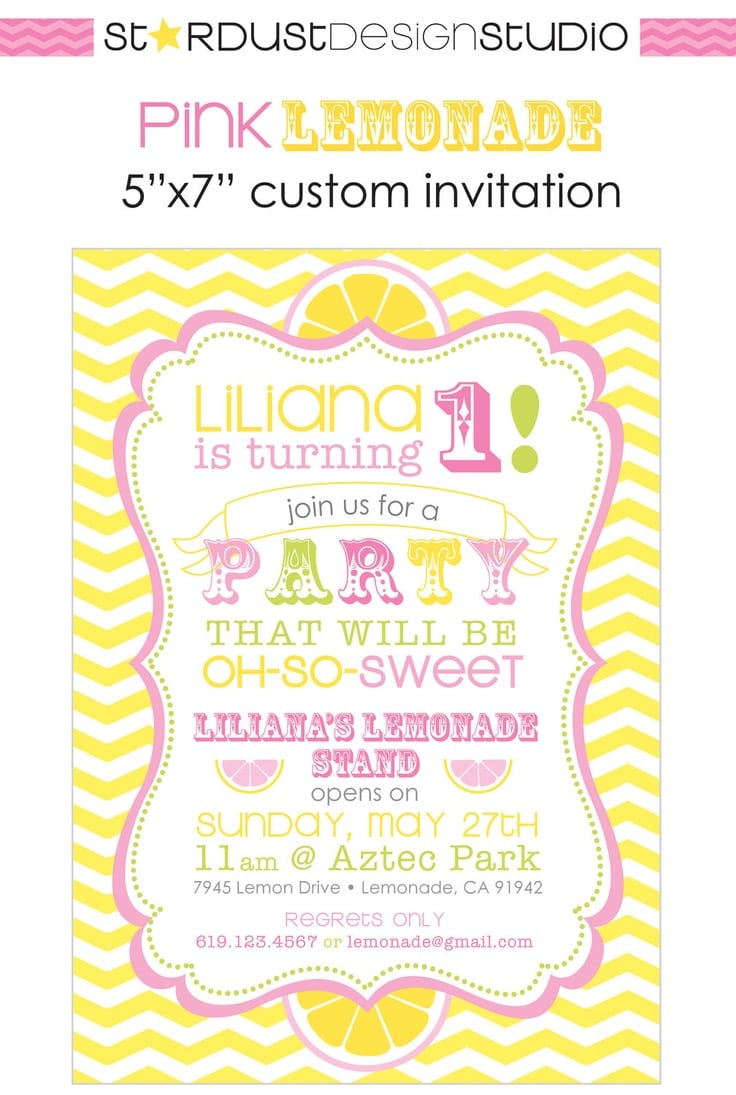 77 Best Party Pink Lemonade Images On Mickey Mouse Invitations Templates