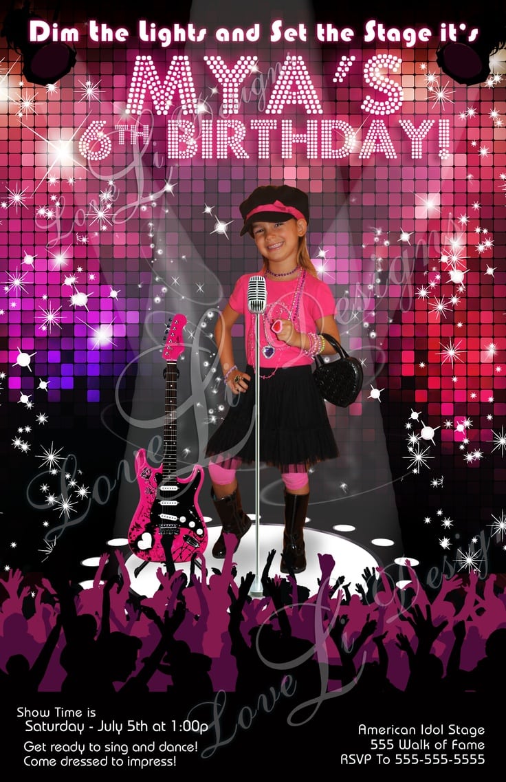 97 Best Popstar Birthday Images On Mickey Mouse Invitations Templates