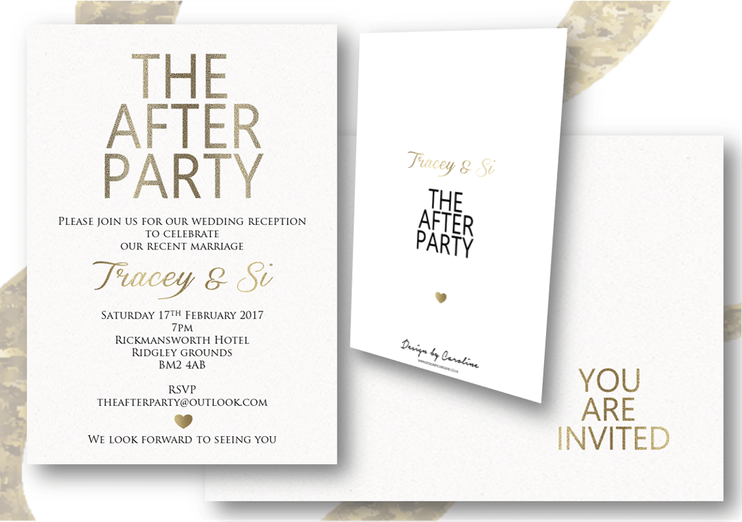 After Wedding Party Invitation Choice Image