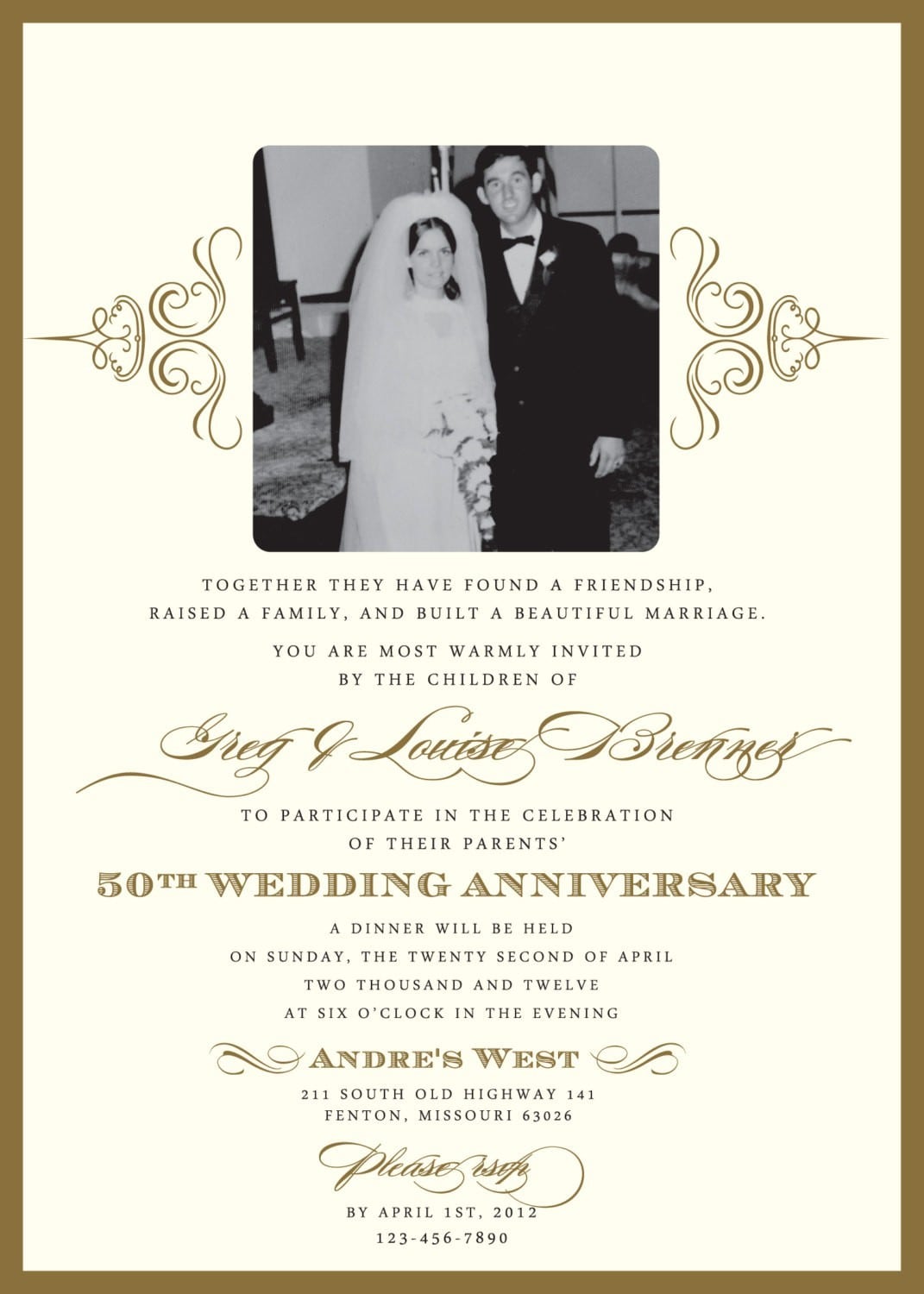 Amazing Wedding Anniversary Invitations 60th Wedding Anniversary