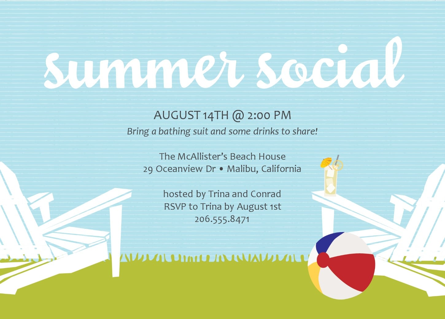 Best Free Summer For Your Party Invitations